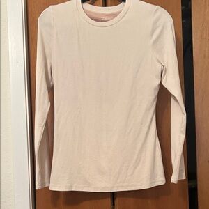 OGL Long Sleeve Crewneck Top in Light Pink